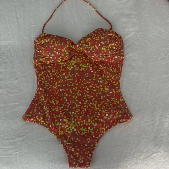 J. Crew Vibrant Multi Color One Piece Swimsuit - Picture 1 of 7